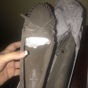 Minnetonka Moccasins Gray